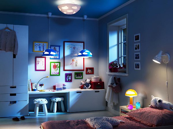 Choisir un éclairage pour une chambre d'enfant